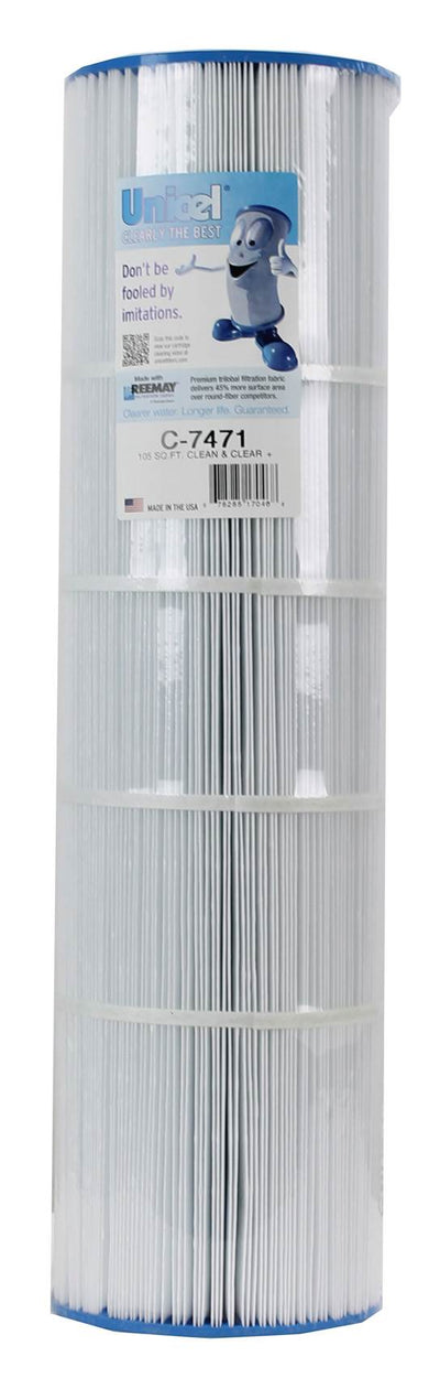 Unicel C-7471 Replacement 105 Sq Ft Pool Filter Cartridge, 168 Pleats (8 Pack)