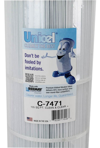 Unicel C-7471 Replacement 105 Sq Ft Pool Filter Cartridge, 168 Pleats (8 Pack)