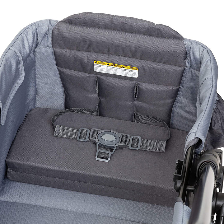 Baby Trend Expedition 2 in 1 Push or Pull Stroller Wagon Plus w/ Canopy, Grey