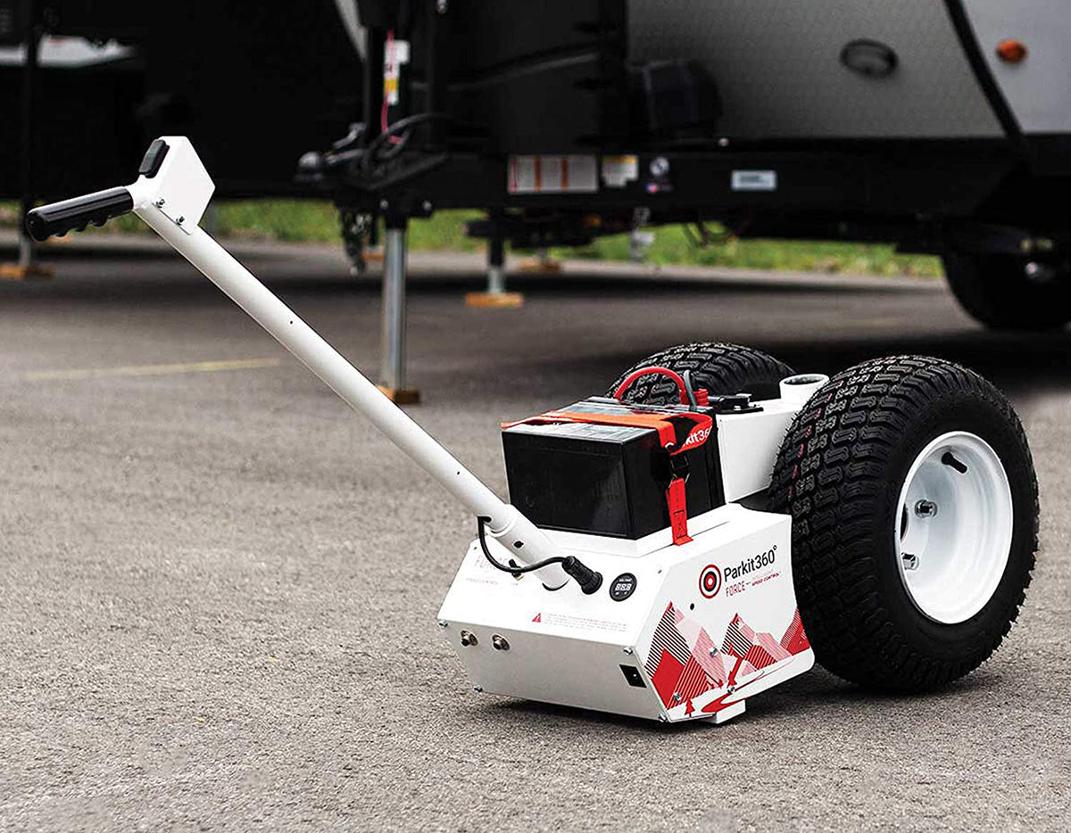 Parkit360 Battery Powered Trailer Jack Utility Dolly for Easy Pulling (Open Box)
