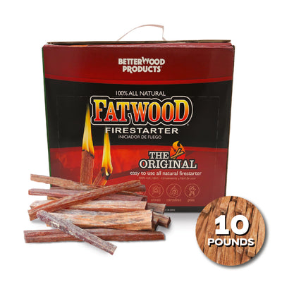 Betterwood Products 9910 Fatwood 10-Pound Firestarter (Open Box) - VMInnovations