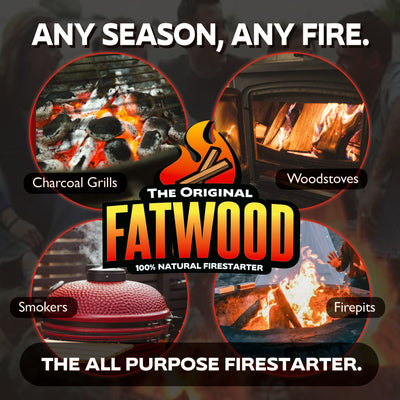 Betterwood Products 9910 Fatwood 10 Pound Natural Wood Firestarter (4 Pack) - VMInnovations