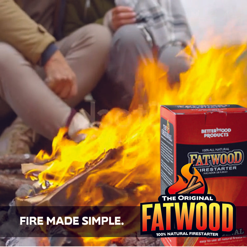 Betterwood Products 9910 Fatwood 10 Pound Natural Wood Firestarter (4 Pack)