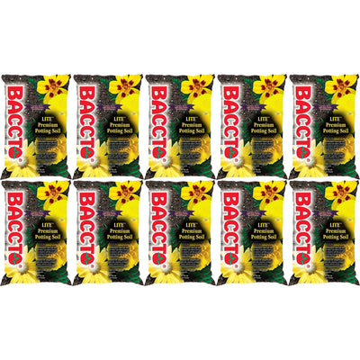 Michigan Peat 1420 Baccto Lite Premium Potting Soil, 20 Quart Bag (10 Pack)