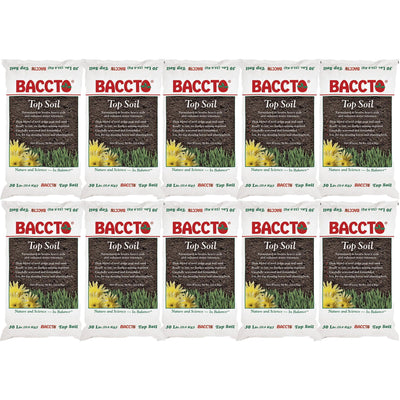 Michigan Peat Baccto Topsoil w/ Reed Sedge, Peat, and Sand, 50lbs (10 Pack) - VMInnovations