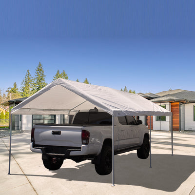 Caravan Canopy Domain 10 x 20 Foot Straight Leg Instant Tent Set, White (Used) - VMInnovations