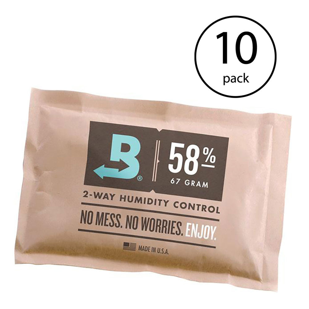Boveda BV58187 67g 58 Percent RH 2 Way Herbal Humidity Control Pack (10 Pack)