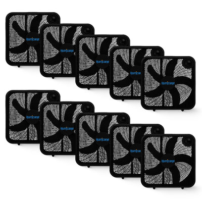 Hurricane 20" Classic Series Floor Box Fan with 3 Speed Settings, Black, 10 Pack - VMInnovations