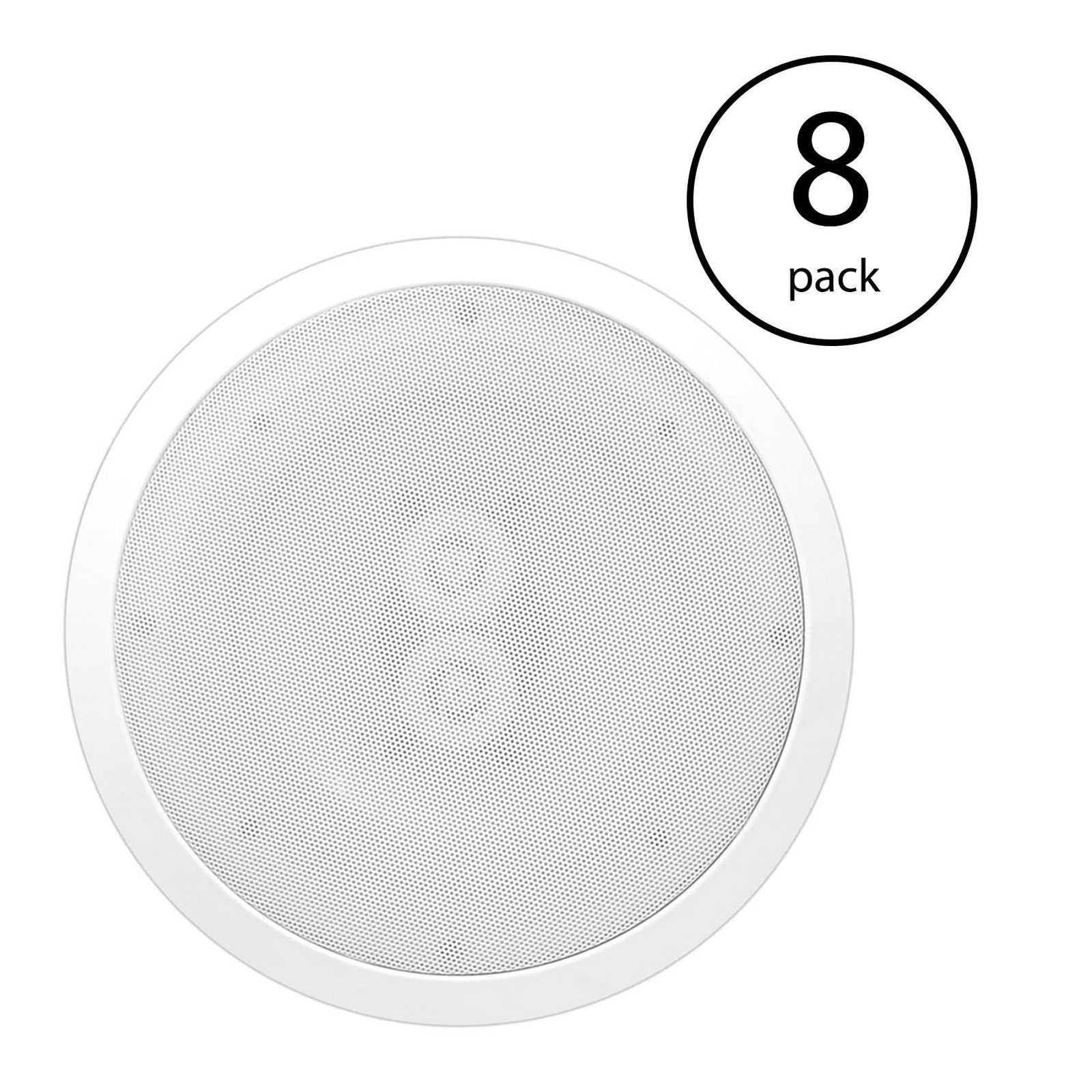PYLE PWRC82 400W 8" 2 Way Indoor/Outdoor Waterproof Ceiling Speaker (8 Pack) - VMInnovations
