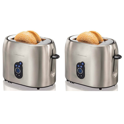 Hamilton Beach 2-Slice Stainless Steel Smudgeproof Digital Toaster (2 Pack)