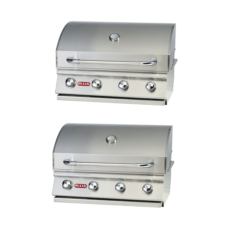 Bull Outdoor Products Liquid Propane Outlaw Drop-In Steel Grill Head (2 Pack)