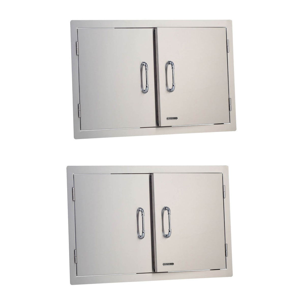 Bull Outdoor Products Stainless Steel Patio Grill Island Double Doors (2 Pack)