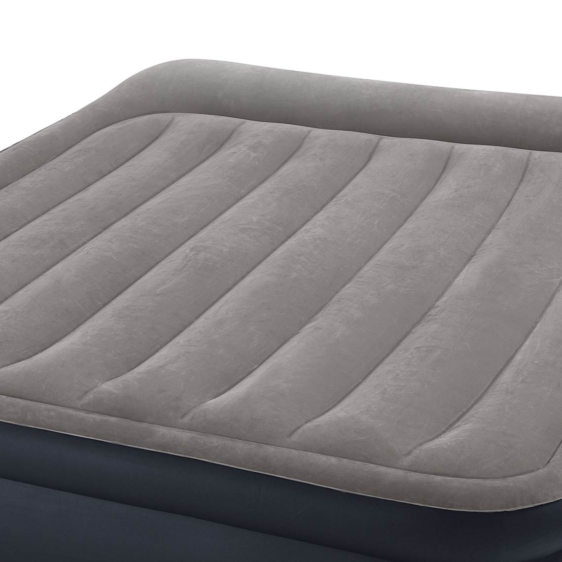 Intex Deluxe Queen + Twin Pillow Rest Built-In Pump Fiber-Tech Air Mattress