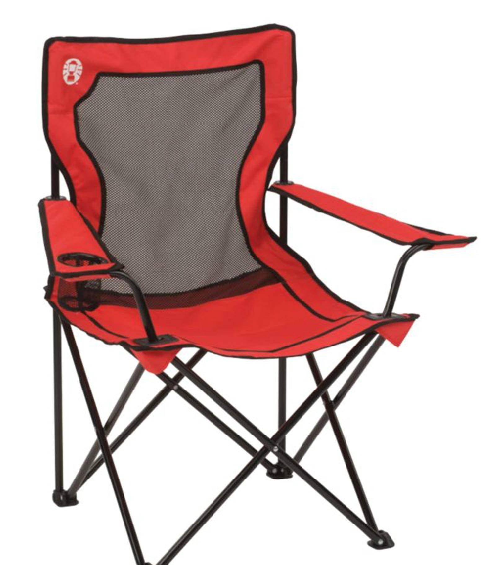 NEW! COLEMAN Broadband Camping Folding Quad Chair w/ Mesh Back Bag (3 Pack)
