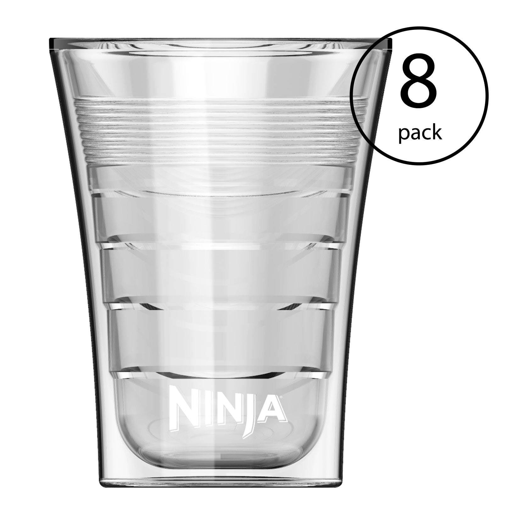 14 Oz Microwave Safe Plastic Double-Insulated Cup for Ninja Coffee Bar (8 Pack)