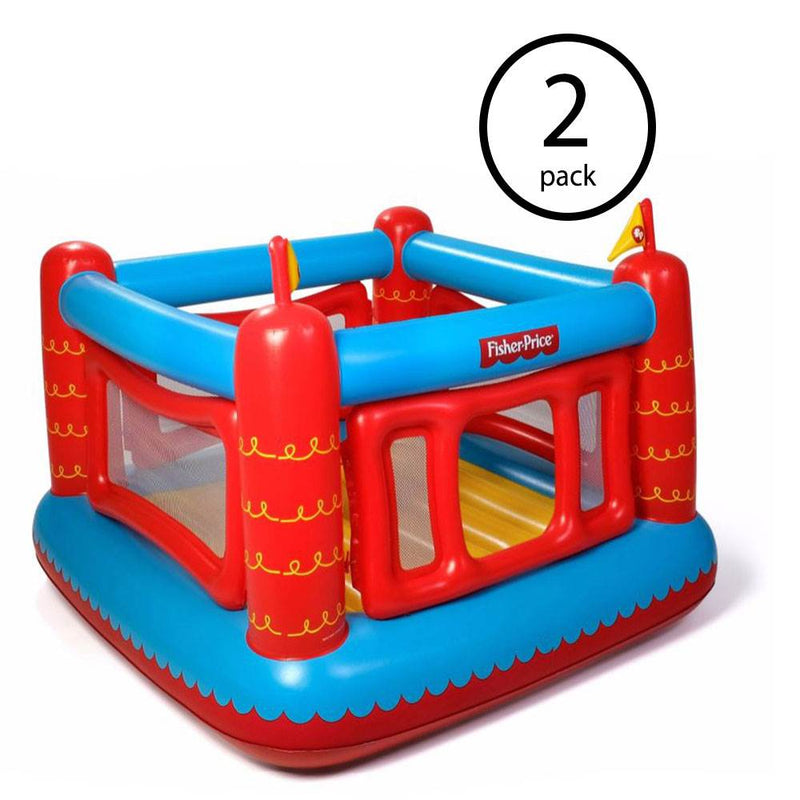 Fisher-Price Bouncetastic Inflatable Castle Bouncer w/ Removable Walls (2 Pack)