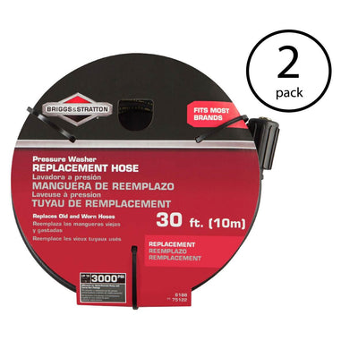 Briggs & Stratton 6188 Pressure Washer Extension Hose, 30 Feet Long (2 Pack)