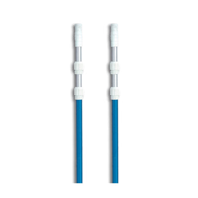 Swimming Pool 21 ft Telescopic 3 Piece Standard Telescoping Vacuum Pole (2 Pack)