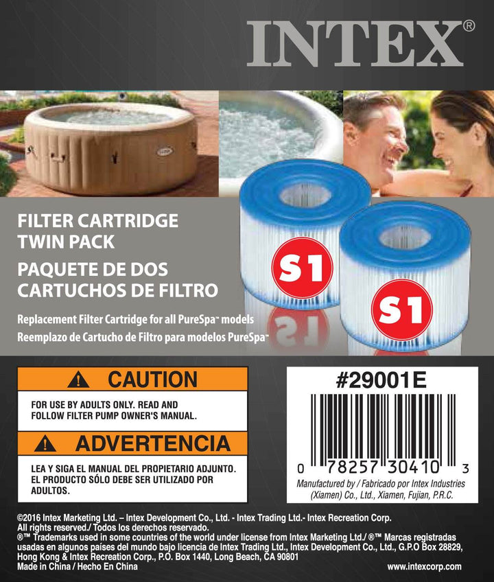 Intex Removable Hot Tub Seat (2 Pack) & Filter Replacement Cartridges (6 Pack)