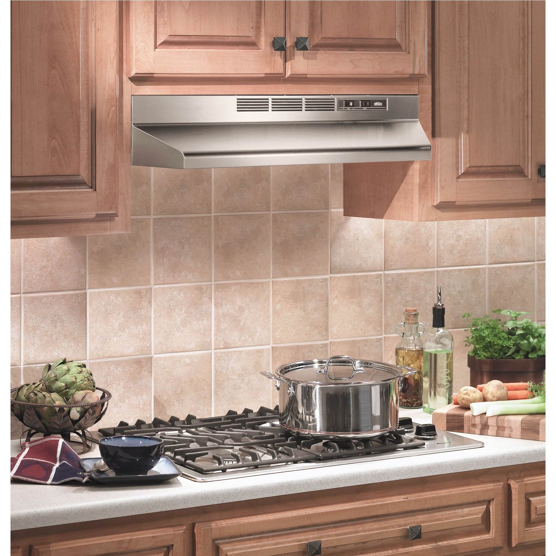 Broan 30 Inch Stainless Steel ADA Capable Non Ducted Under Cabinet Range Hood - VMInnovations