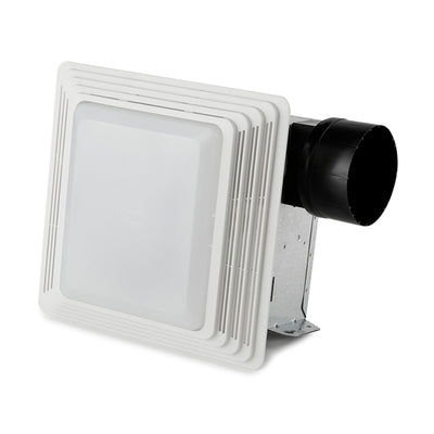 Broan HD80L 80 CFM 2.5 Sones Heavy Duty Ventilation Fan/Light, Bulb Not Included