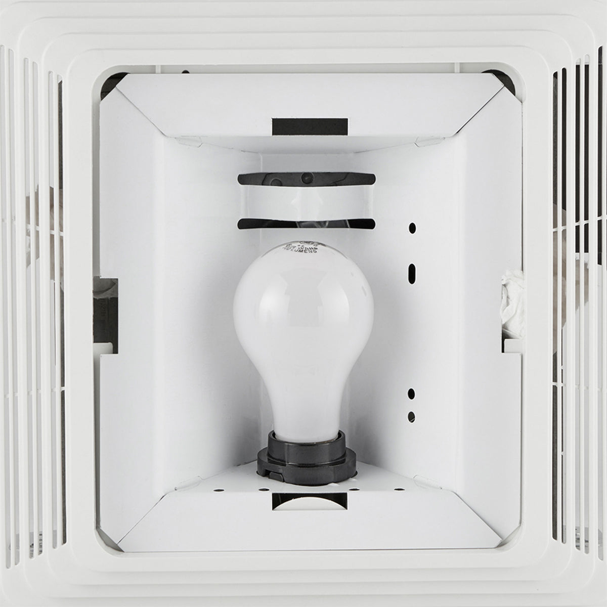 Broan HD80L 80 CFM 2.5 Sones Heavy Duty Ventilation Fan/Light, Bulb Not Included