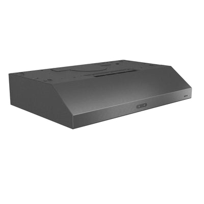 Broan 30 Inch CFM 1.2 Sones Convertible Black Stainless Steel Kitchen Range Hood