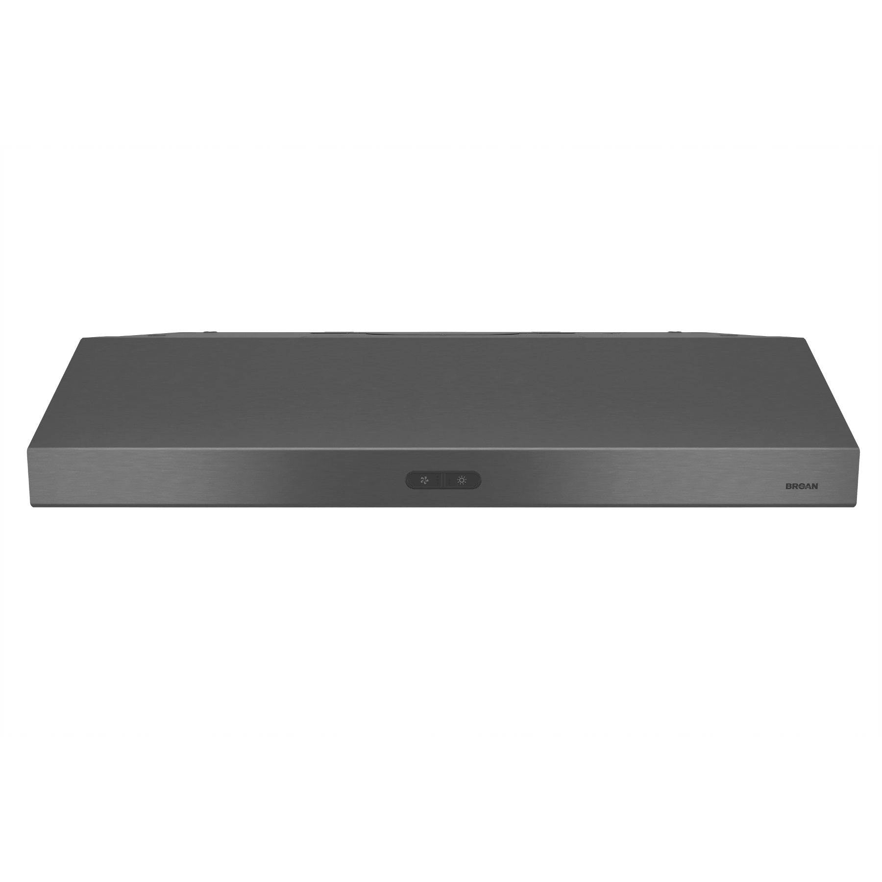 Broan 30 Inch CFM 1.2 Sones Convertible Black Stainless Steel Kitchen Range Hood