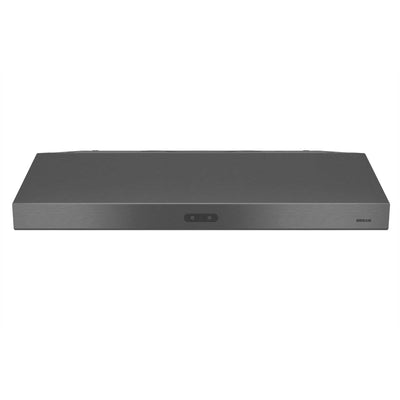 Broan 30 Inch CFM 1.2 Sones Convertible Black Stainless Steel Kitchen Range Hood