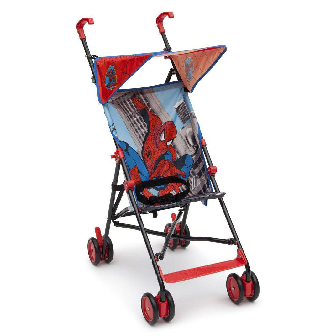 Delta Children Spiderman 1 Child Umbrella Small Travel Stroller, Red (Open Box)