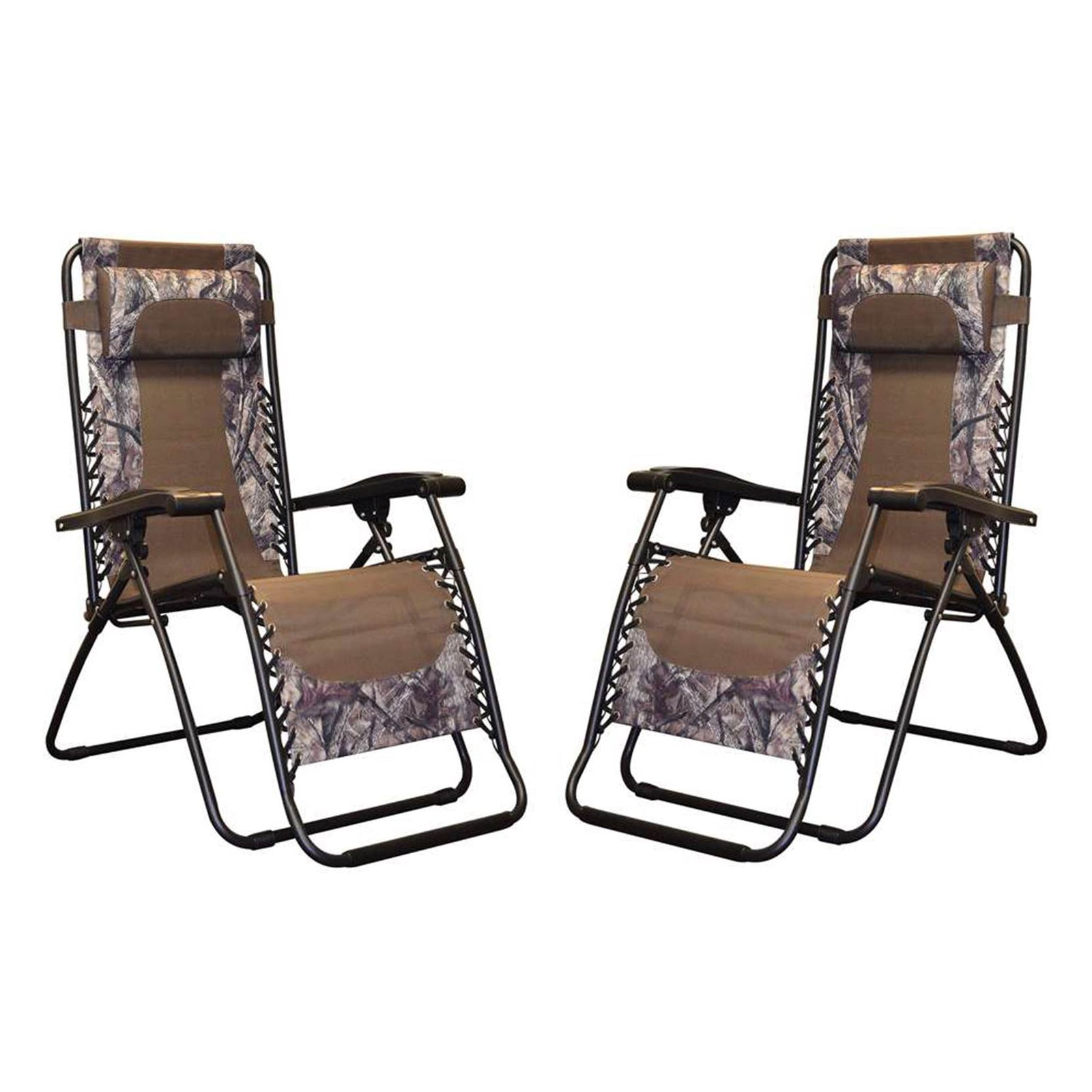 Caravan Canopy Infinity Zero Gravity Steel Frame Patio Deck Chair (2 Pack) - VMInnovations