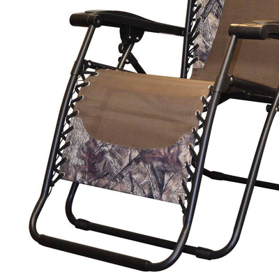 Caravan Canopy Infinity Zero Gravity Steel Frame Patio Deck Chair (2 Pack)
