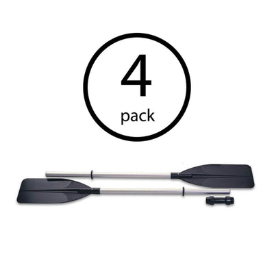 Intex Pair of Dual Purpose 48-96" Kayak Paddles & Inflatable Boat Oar (4 Pack)