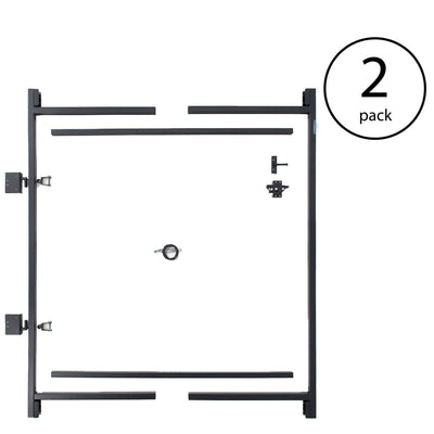 Adjust-A-Gate Steel Frame Gate Building Kit, 60"-96 Inch Wide Opening (2 Pack)