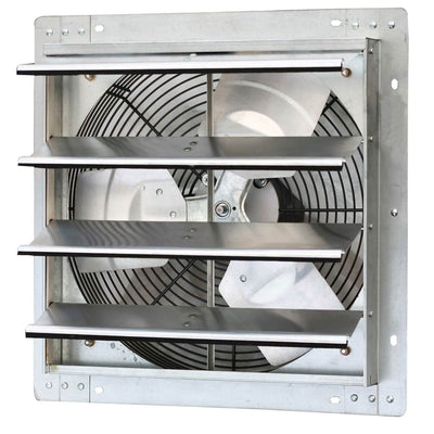 iLiving 16 Inch Variable Speed Wall Mounted Steel Shutter Exhaust Fan (3 Pack)