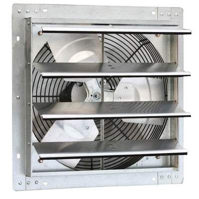 iLiving 16 Inch Variable Speed Wall Mounted Steel Shutter Exhaust Fan (3 Pack)