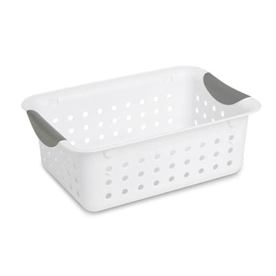 Sterilite Set of Ultra Plastic Storage Baskets, 12 Small, 12 Medium, and 6 Large - VMInnovations