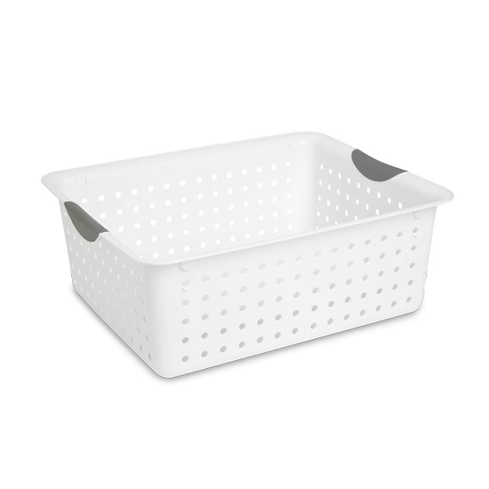 Sterilite Set of Ultra Plastic Storage Baskets, 12 Small, 12 Medium, and 6 Large - VMInnovations