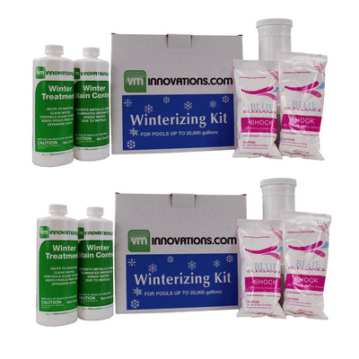 Swimming Pool Winterizing Chemical Treatment Closing Kit 20,000 Gallons (2 Pack)