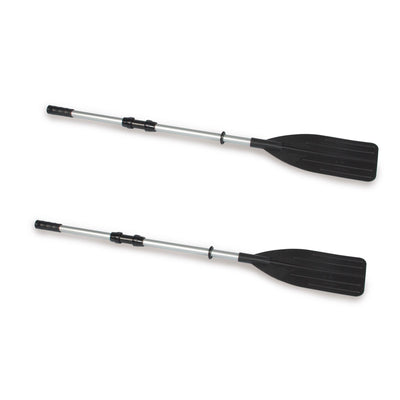 Intex Mariner 4-Person Inflatable River Lake Dinghy Boat and Oars Set (2 Pack) - VMInnovations