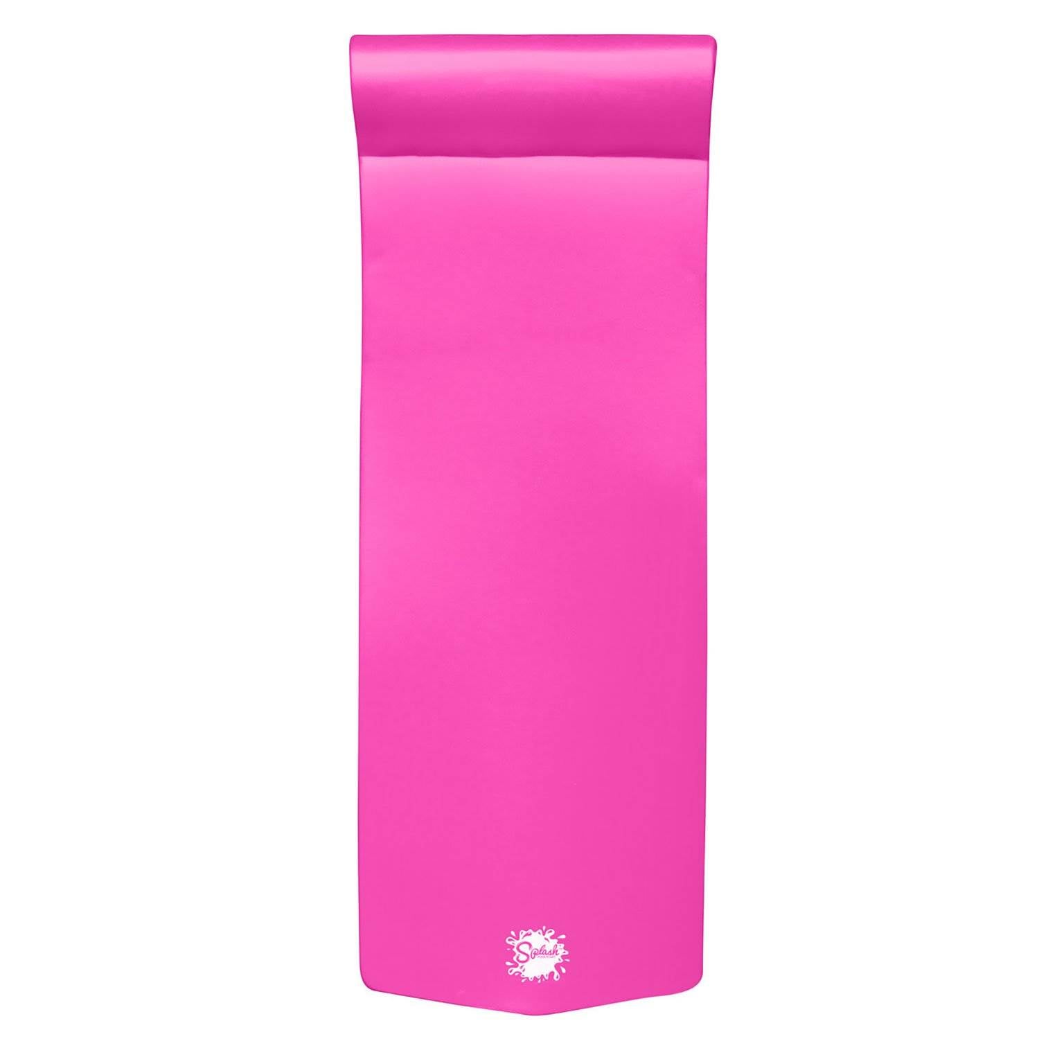 TRC Recreation Splash 70" Foam Lounger Pool Raft, Flamingo Pink with Blue Float - VMInnovations