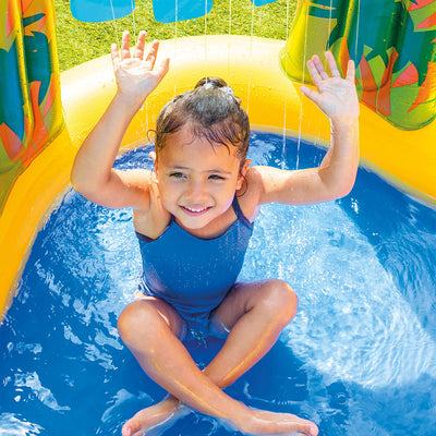 Intex 8ft x 6.25 x 43in Dinosaur Play Center Inflatable Swimming Pool (2 Pack)