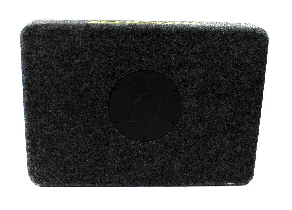 Kicker TCompS 600W Thin Mount Subwoofer & Box (2 Pack) (Certified Refurbished)