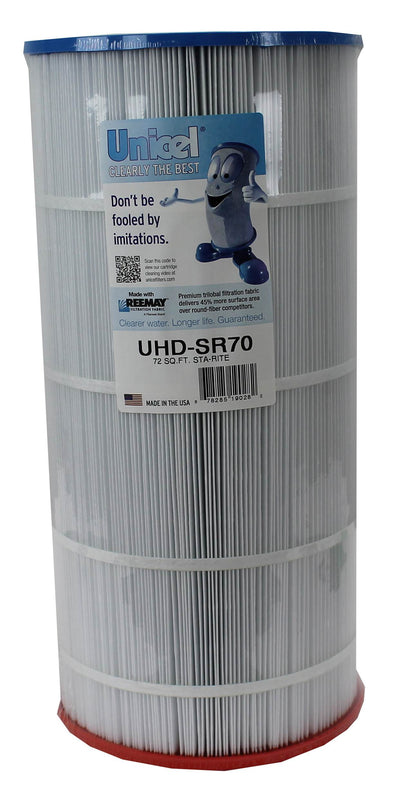 Unicel UHD-SR70 72 Sq Ft 4 Oz Media Pool Filter Cartridge, 195 Pleats (2 Pack) - VMInnovations