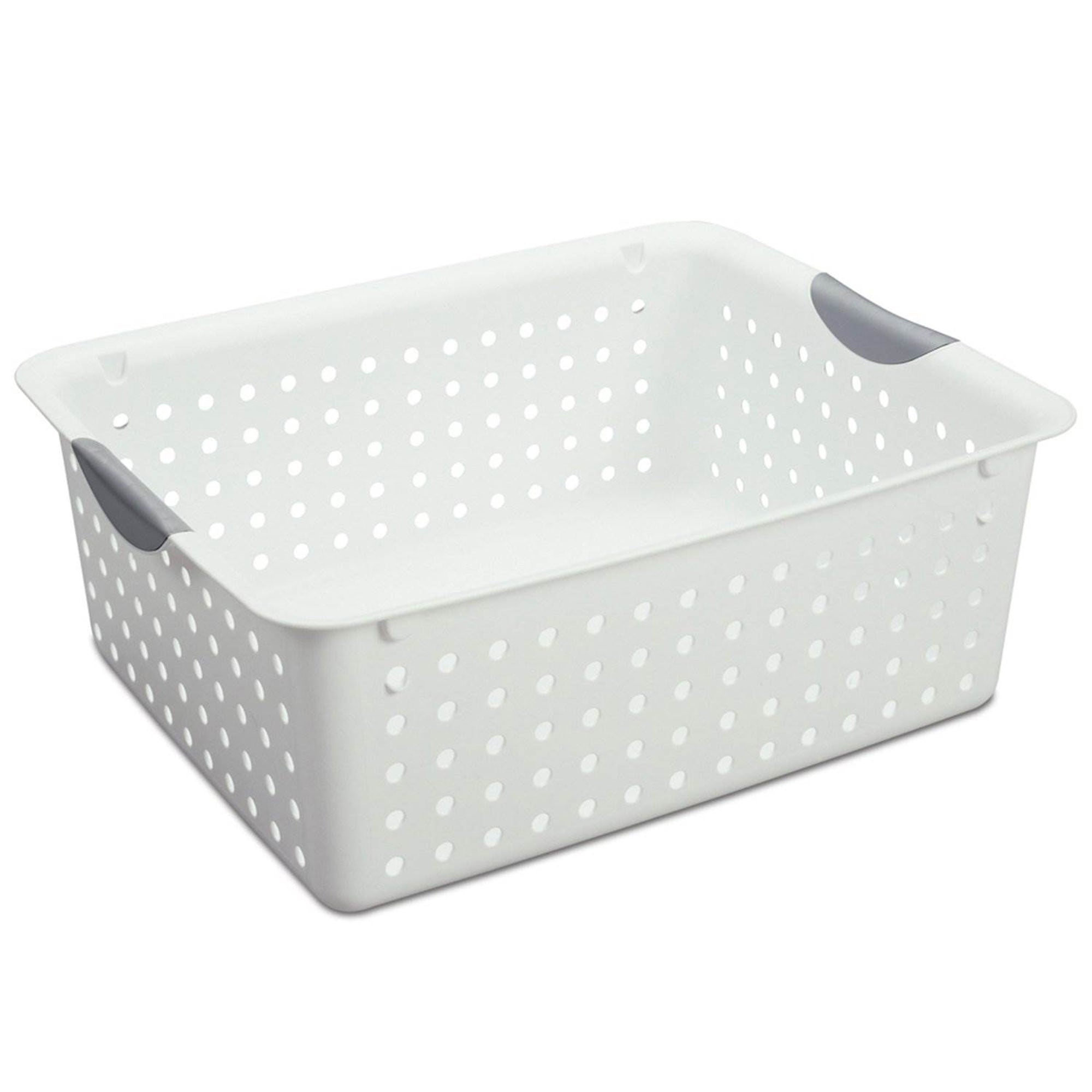 Sterilite Ultra Storage Bin Basket in Size Deep (12 Pack) and Large (6 Pack)