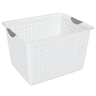 Sterilite Ultra Storage Bin Basket in Size Deep (12 Pack) and Large (6 Pack)