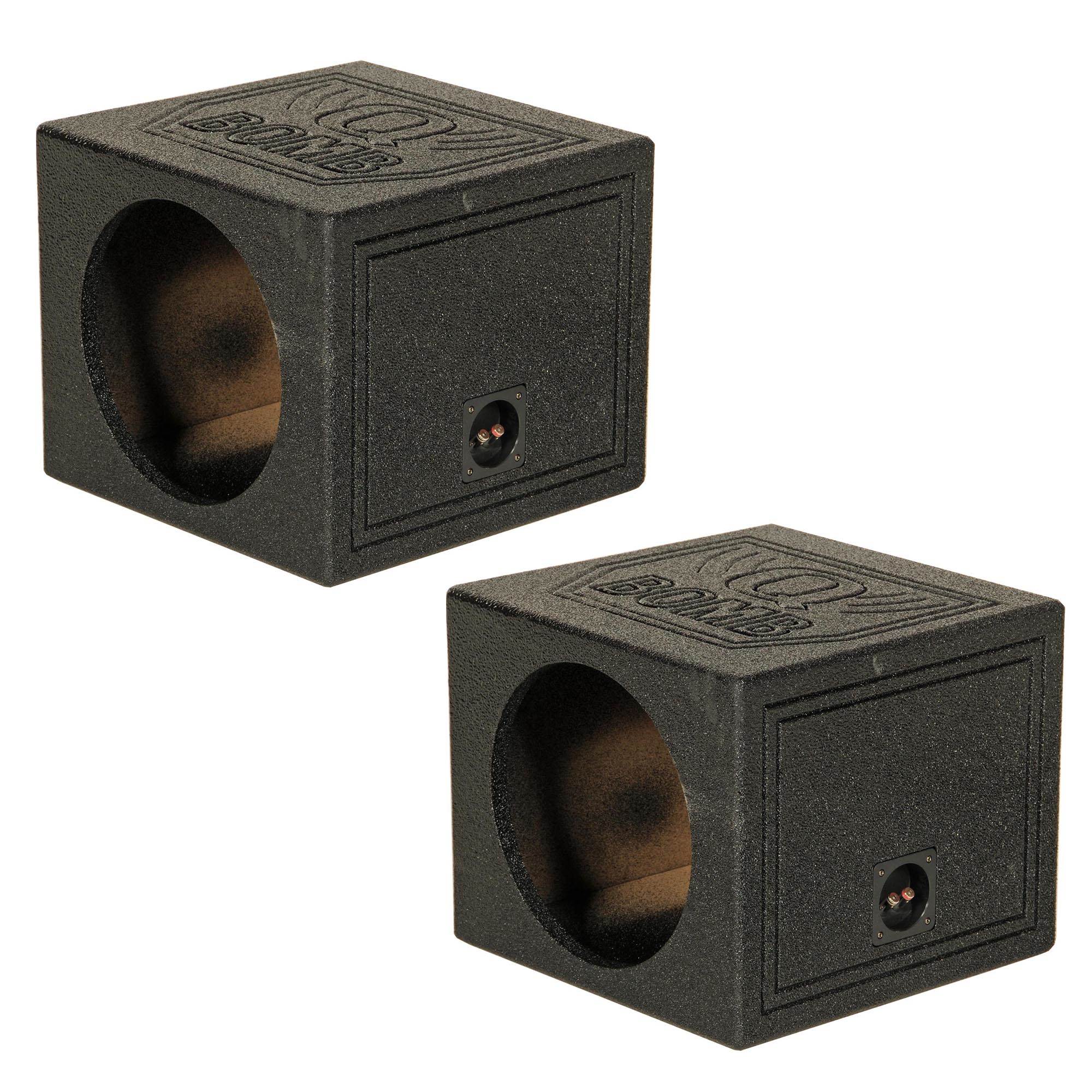 Q-Power QBOMB 15" Sealed Subwoofer Sub Box Enclosure | QBOMB15S Single (2 Pack)