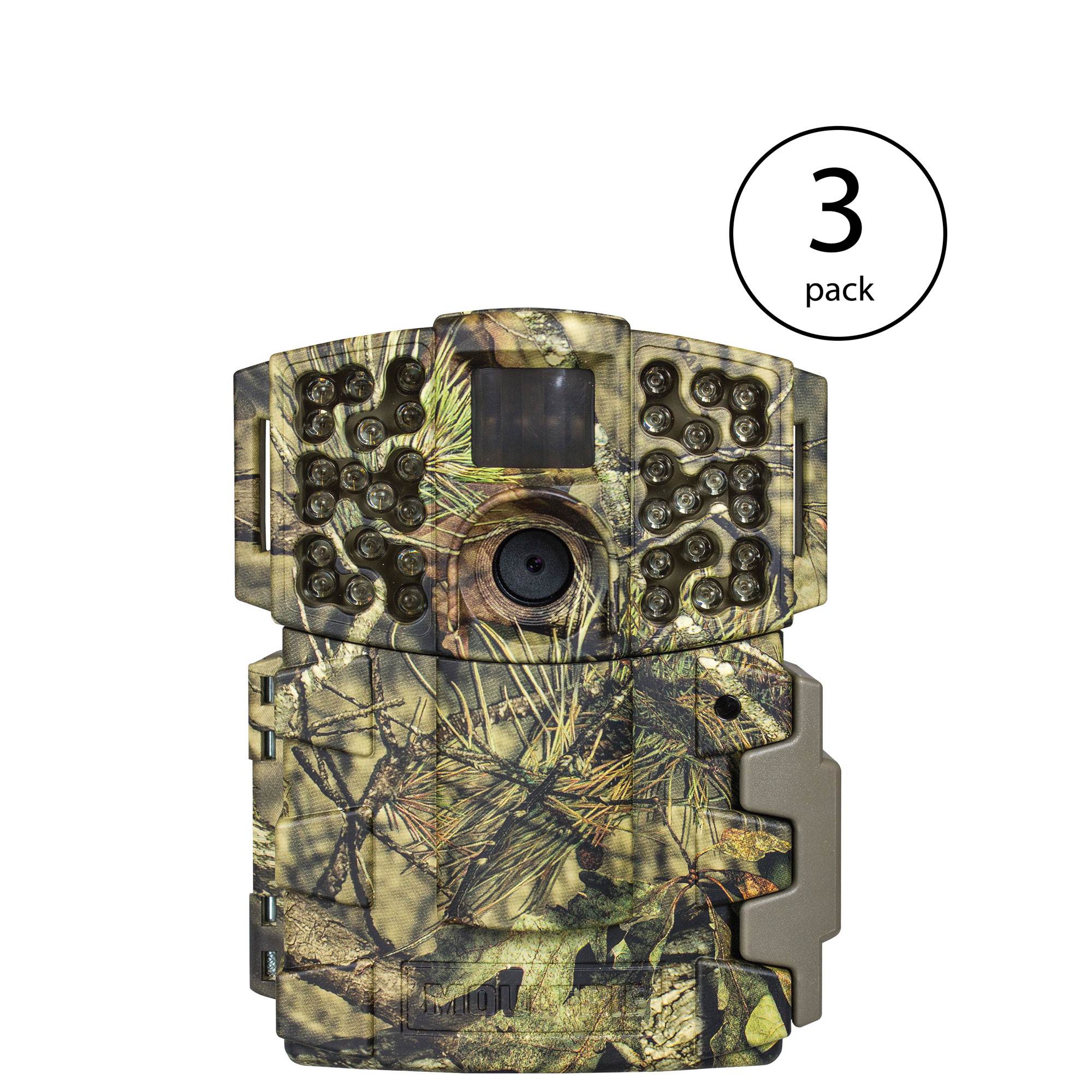 Moultrie No Glow Invisible 20MP Mini 999i Infrared Trail Game Camera (3 Pack)