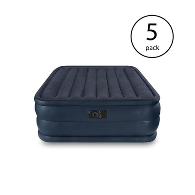 Intex Queen Downy Inflatable Indoor Air Mattress Bed w/ Built-In Pump (5 Pack)