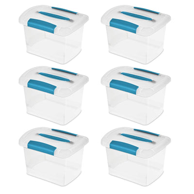 Sterilite Small Clear File Boxes (6 Pack) + Medium Clear File Boxes (6 Pack)